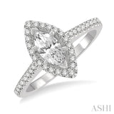 Marquise Shape Diamond Engagement Ring