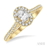 Oval Shape Diamond Engagement Ring