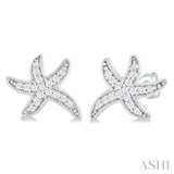 Starfish Petite Diamond Fashion Earrings